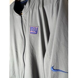 Nike NFL New York Giants On Field Dri-Fit Full Zip‎ Jacket Gray XL